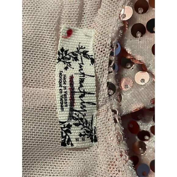 New Free People That Girl Sequin Slip Size M - Picture 9 of 9